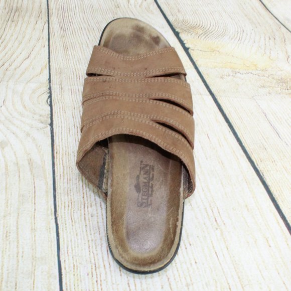 SALE! STEGMANN Cork Sole Slide Sandals Size 10 - Picture 9 of 9